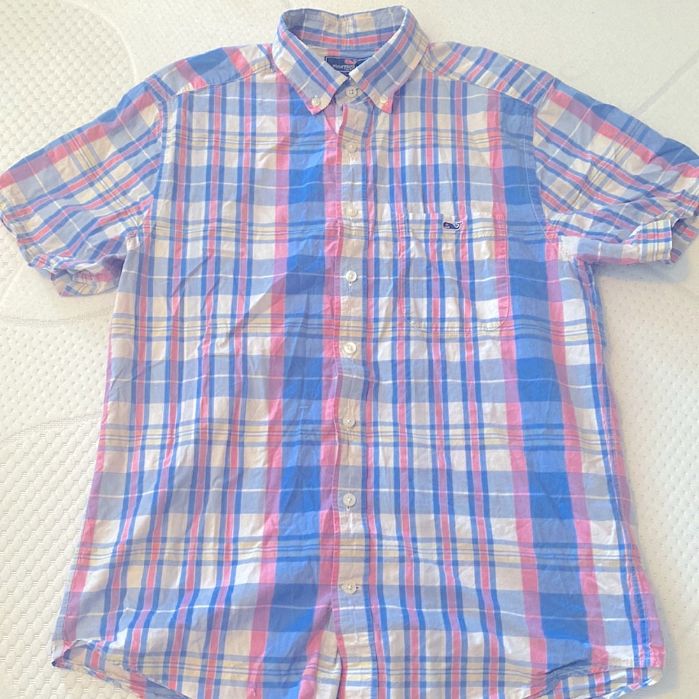 Vineyard Vines Mens Short Sleeve Button Down